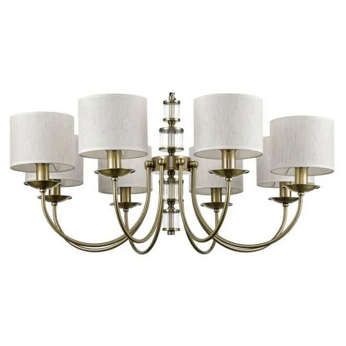 Подвесная люстра Vele Luce Soprano VL4194P08 Цвет арматуры бронза Цвет плафонов кремовый от ImperiumLoft