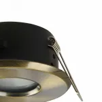 Встраиваемый светильник Maytoni Metal DL010-3-01-BZ Цвет арматуры латунь Цвет плафонов белый от ImperiumLoft