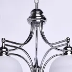 Подвесная люстра MW-Light Фелиция 7 347017405 Цвет арматуры хром Цвет плафонов белый от ImperiumLoft