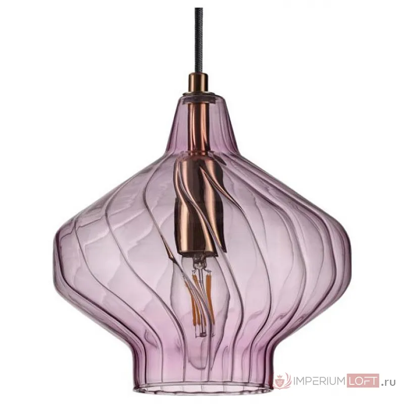 Подвесной светильник Lumion Dove 4588/1 Цвет арматуры золото Цвет плафонов фиолетовый от ImperiumLoft