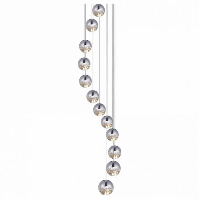 Подвесной светильник DeLight Collection Globo SD3301-12U nickel Цвет арматуры никель Цвет плафонов никель от ImperiumLoft