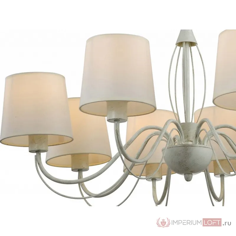 Подвесная люстра Arte Lamp Orlean A9310LM-8WG Цвет арматуры золото Цвет плафонов белый от ImperiumLoft