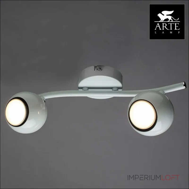 Спот Arte Lamp Piatto A6251PL-2WH Цвет арматуры белый Цвет плафонов белый от ImperiumLoft Спот Arte Lamp Piatto A6251PL-2WH Цвет арматуры белый Цвет плафонов белый от ImperiumLoft