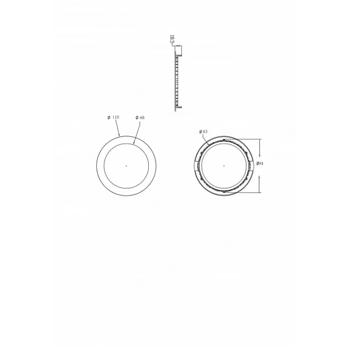 Встраиваемый светильник Donolux DL18451 DL18451/4W White R Dim от ImperiumLoft