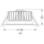 Встраиваемый светильник Deko-Light 565007 Цвет арматуры белый