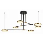 Люстра на штанге ST-Luce Farone SL1605.403.06 Цвет плафонов латунь Цвет арматуры черный от ImperiumLoft
