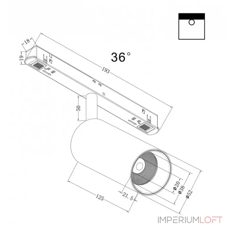 Светильник на штанге Maytoni Focus LED TR032-2-12W3K-M-B