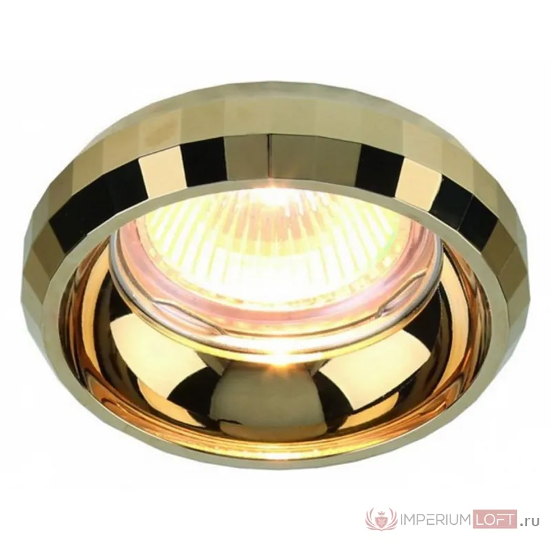 Встраиваемый светильник Divinare Scugnizzo 1737/01 PL-1 Цвет арматуры золото от ImperiumLoft