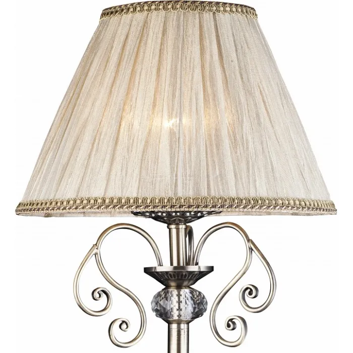 Настольная лампа декоративная Arte Lamp Charm A2083LT-1AB Цвет арматуры бронза Цвет плафонов кремовый от ImperiumLoft
