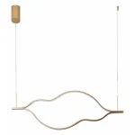 08258-120,33P Подвес Линн матовое золото w120*3 h200 Led 45W (3000K) от ImperiumLoft