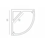 Профиль Donolux DL18503 DL18503Alu Цвет арматуры серебро