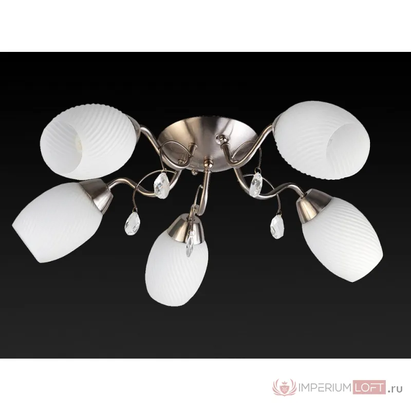Потолочная люстра TopLight Paula TL3550X-05SN Цвет арматуры никель Цвет плафонов белый от ImperiumLoft
