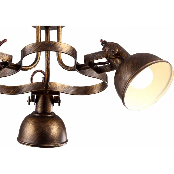 Люстра на штанге Arte Lamp Martin A5216PL-3BR Цвет арматуры коричневый Цвет плафонов коричневый от ImperiumLoft