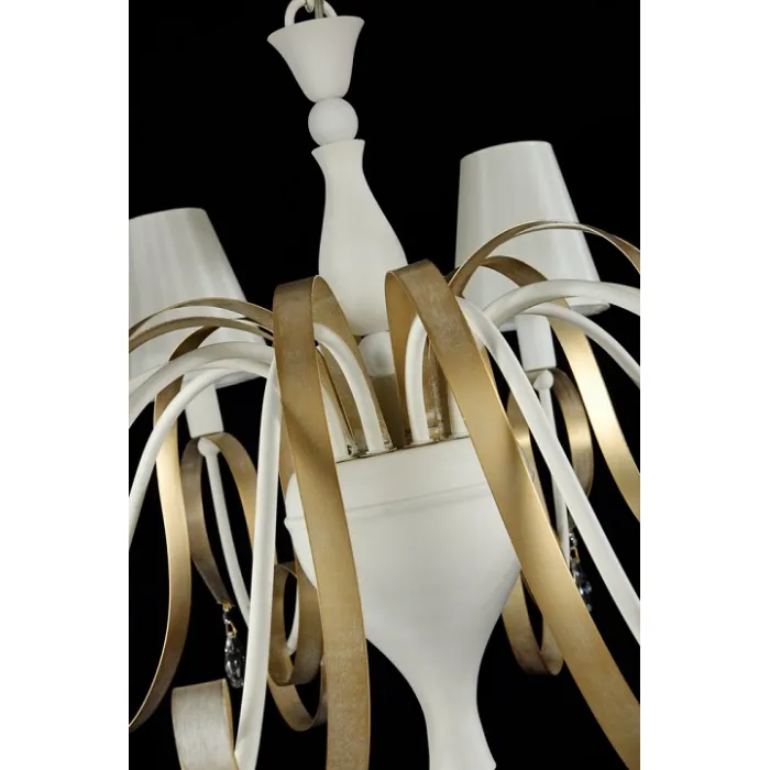 Подвесная люстра Maytoni Intreccio ARM010-10-W Цвет арматуры белый Цвет плафонов белый от ImperiumLoft