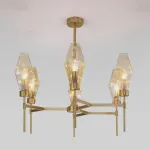 Люстра на штанге Eurosvet Prism 60143/6 латунь от ImperiumLoft