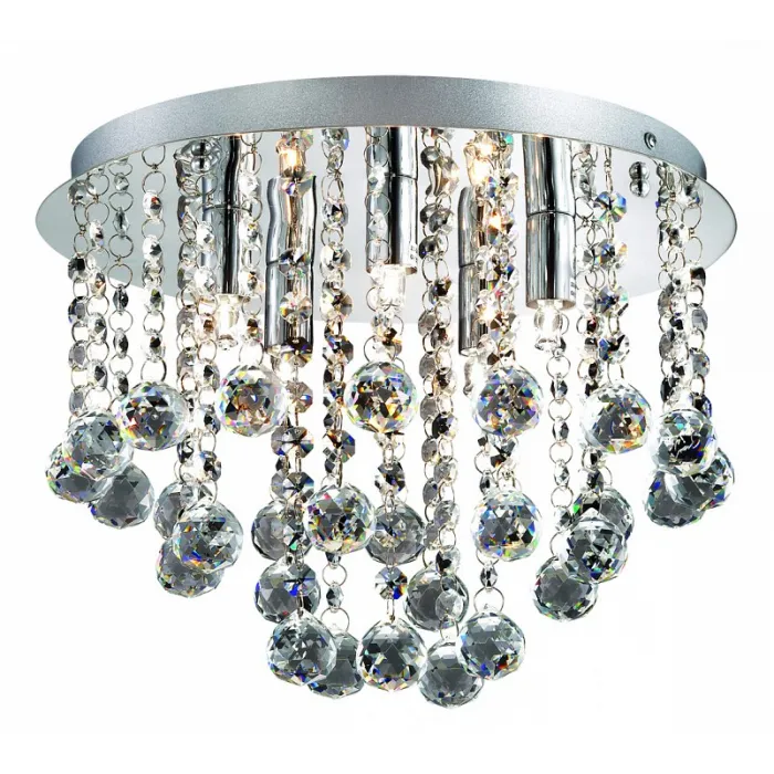 Накладной светильник Ideal Lux Bijoux BIJOUX PL5 Цвет арматуры хром Цвет плафонов прозрачный от ImperiumLoft