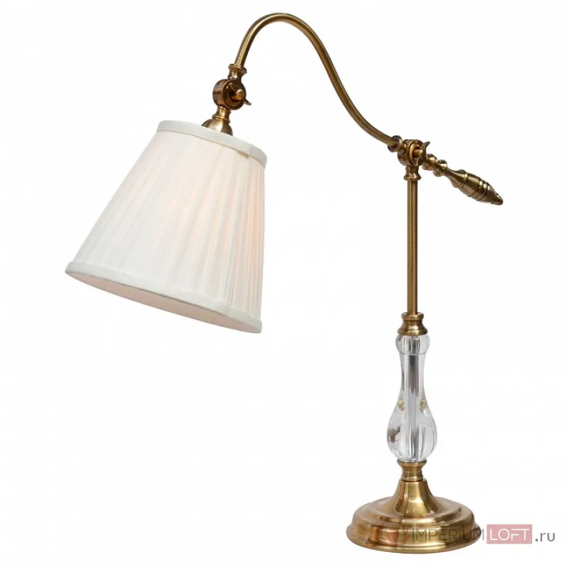 Настольная лампа декоративная Arte Lamp Seville A1509LT-1PB Цвет арматуры медь Цвет плафонов белый от ImperiumLoft