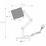 Настольная лампа декоративная Lucide Tampa 45592/81/30 Цвет плафонов черный Цвет арматуры черный от ImperiumLoft