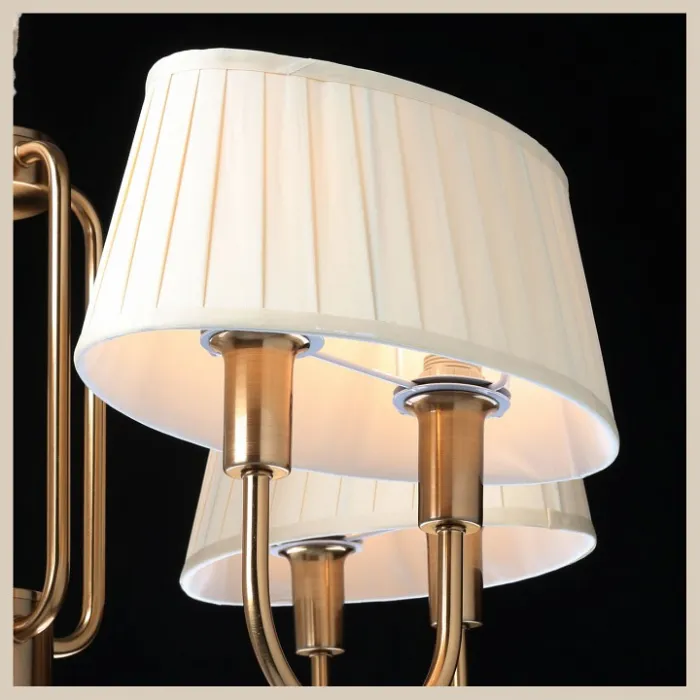 Подвесная люстра MW-Light София 10 355014608 Цвет арматуры медь Цвет плафонов кремовый от ImperiumLoft