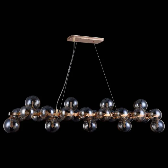 Подвесная люстра Maytoni Dallas MOD547PL-25G Цвет арматуры золото Цвет плафонов янтарный от ImperiumLoft