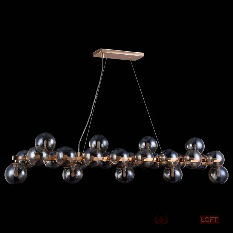 Подвесная люстра Maytoni Dallas MOD547PL-25G Цвет арматуры золото Цвет плафонов янтарный от ImperiumLoft