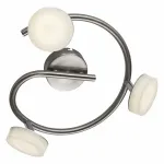 Спот TopLight Penelope TL1237Y1-03SN Цвет арматуры никель Цвет плафонов белый