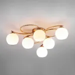 Потолочная люстра Eurosvet Alba 30144/6 античная бронза Цвет плафонов белый Цвет арматуры бронза от ImperiumLoft