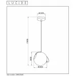 Подвесной светильник Lucide 25405/20/65 от ImperiumLoft