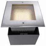 Встраиваемый в дорогу светильник Deko-Light Square II WW 730248 Цвет арматуры серебро Цвет плафонов прозрачный от ImperiumLoft