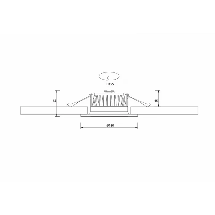Встраиваемый светильник Donolux DL18891 DL18891/15W White R Dim от ImperiumLoft