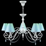 Подвесная люстра Lamp4You Classic 24 E3-05-WM-LMP-O-18-CRL-E3-05-GB-UP Цвет плафонов голубой от ImperiumLoft