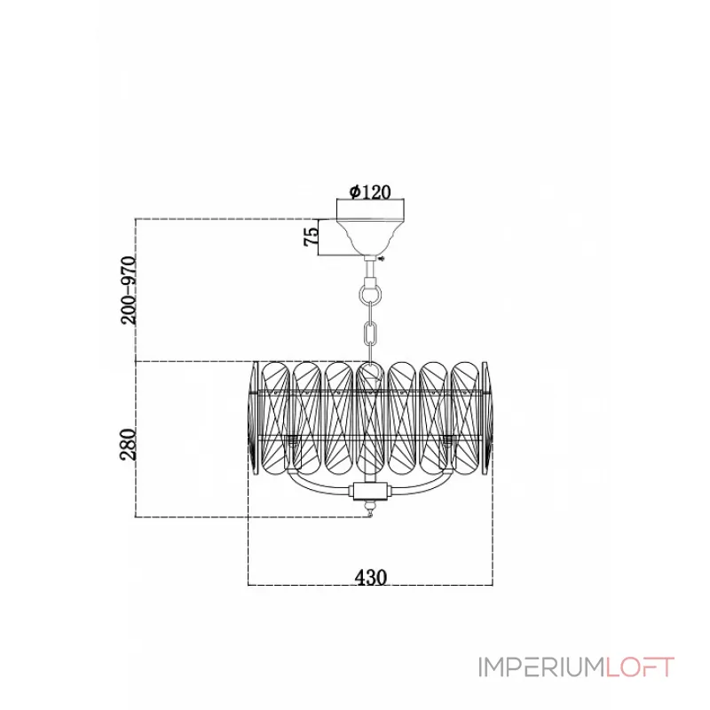 Подвесная люстра Maytoni MOD122PL-05BS Подвесная люстра Maytoni MOD122PL-05BS