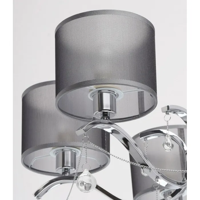 Подвесная люстра MW-Light Федерика 82 379019006 Цвет арматуры хром Цвет плафонов черный от ImperiumLoft