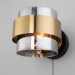 Бра Eurosvet Arcada 70127/1 черный/ дымчатый от ImperiumLoft