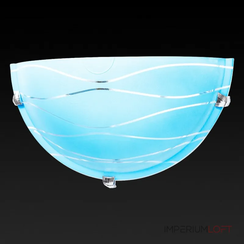 Накладной светильник TopLight Xithi TL9290Y-01BL Цвет арматуры хром Цвет плафонов голубой