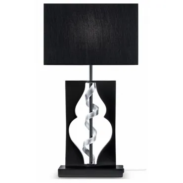 Настольная лампа декоративная Maytoni Intreccio ARM010-11-R Цвет арматуры серебро Цвет плафонов черный от ImperiumLoft
