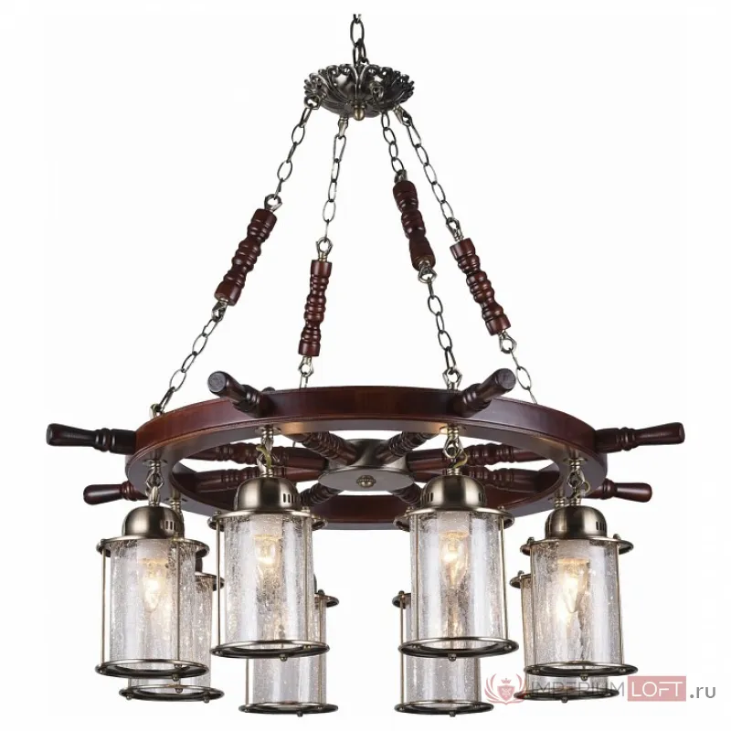 Подвесная люстра ST-Luce Volantino SL150.303.08 Цвет арматуры бронза Цвет плафонов прозрачный от ImperiumLoft