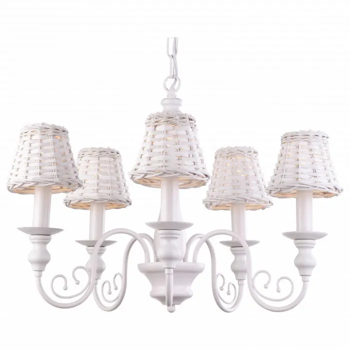 Подвесная люстра Arte Lamp Villaggio A3400LM-5WH Цвет арматуры белый Цвет плафонов белый от ImperiumLoft