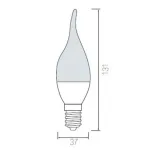 Лампа светодиодная Horoz Electric HL4370L E14 4Вт 3000K HRZ00000026