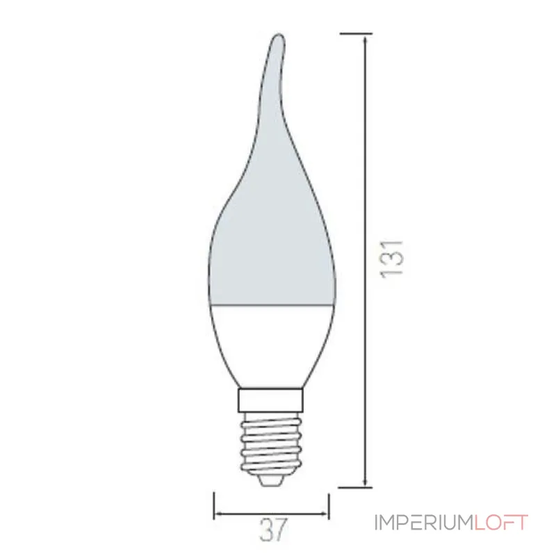 Лампа светодиодная Horoz Electric HL4370L E14 4Вт 3000K HRZ00000026