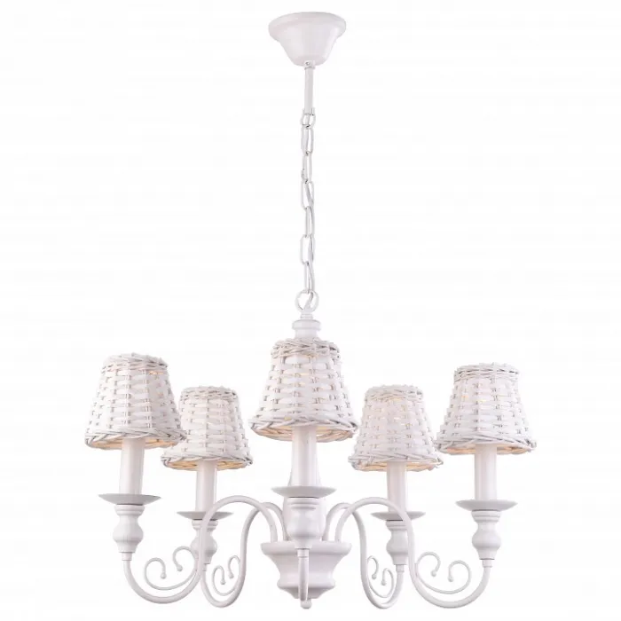 Подвесная люстра Arte Lamp Villaggio A3400LM-5WH Цвет арматуры белый Цвет плафонов белый от ImperiumLoft