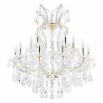 Подвесная люстра Maytoni Doris DIA881-PL-15-G Цвет арматуры золото Цвет плафонов прозрачный от ImperiumLoft