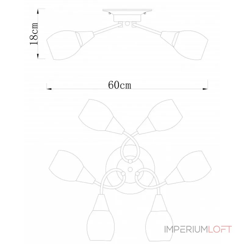 Потолочная люстра Arte Lamp Penny A2701PL-6CC 