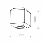 Плафон каменный Nowodvorski Cameleon Geometric B CN 8425 цвет плафонов серый от ImperiumLoft