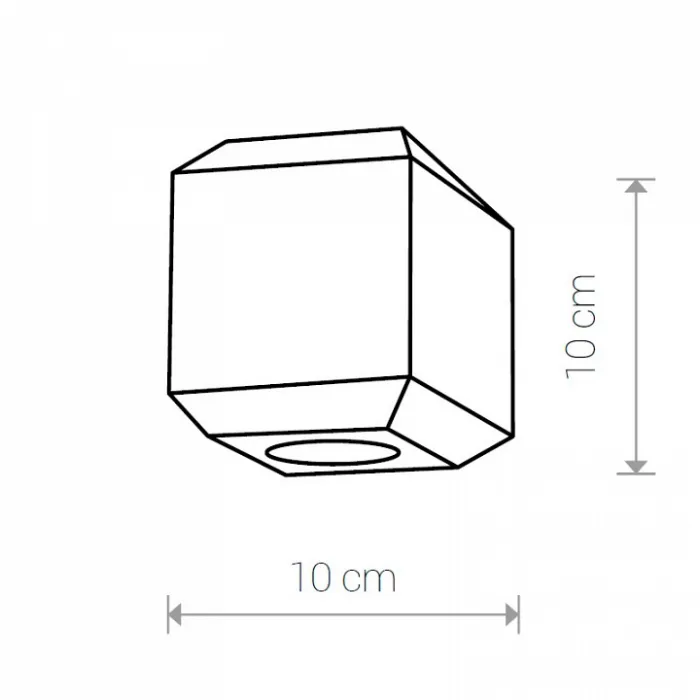 Плафон каменный Nowodvorski Cameleon Geometric B CN 8425 цвет плафонов серый от ImperiumLoft