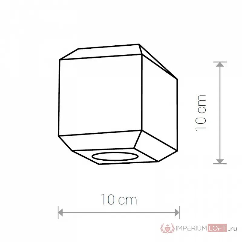 Плафон каменный Nowodvorski Cameleon Geometric B CN 8425 цвет плафонов серый от ImperiumLoft