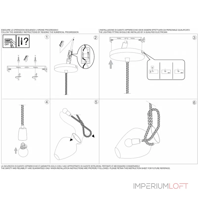 Подвесной светильник Ideal Lux Potty-1 POTTY-1 SP1