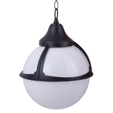 Подвесной светильник Arte Lamp Monaco A1495SO-1BK Цвет арматуры черный Цвет плафонов белый от ImperiumLoft