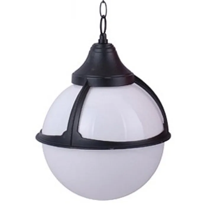 Подвесной светильник Arte Lamp Monaco A1495SO-1BK Цвет арматуры черный Цвет плафонов белый от ImperiumLoft