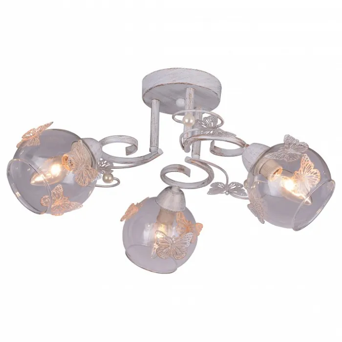 Потолочная люстра Arte Lamp Alessandra A5004PL-3WG Цвет арматуры золото Цвет плафонов прозрачный от ImperiumLoft
